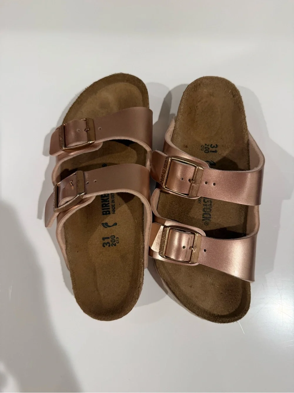 Kids Birkenstock Sandals in Rose Gold